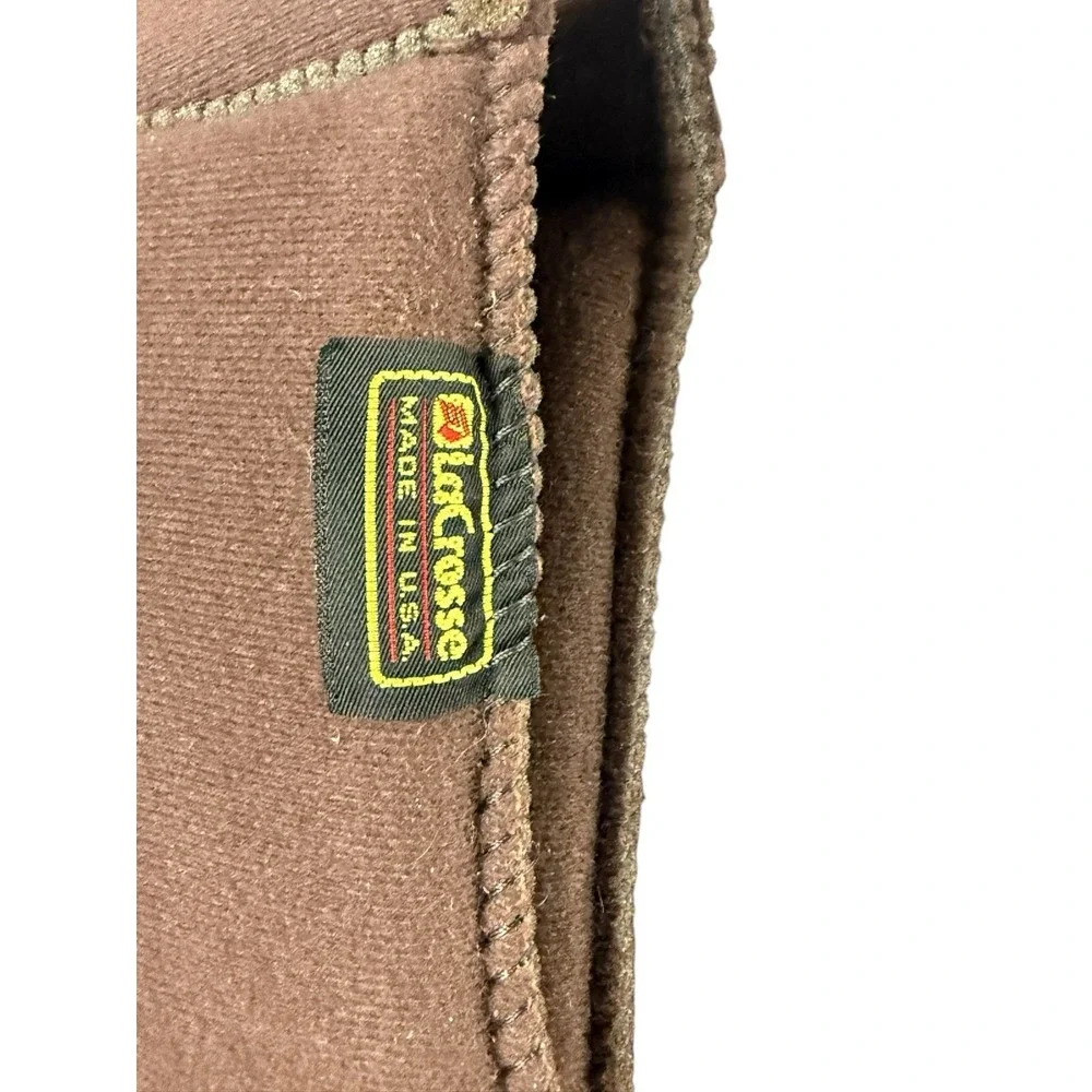 LACROSSE Men's 11 Brown Insulated Pac Hunting Boots USA Leather Rubber Winter
